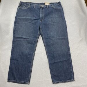 Carhartt Jeans Mens 50x32 Blue Denim Pants Holter Relaxed Straight Leg Comfort